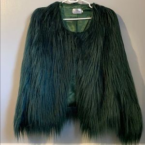 Faux fur coat